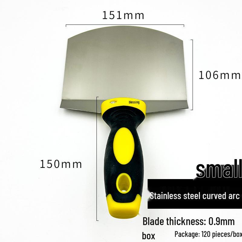 Putty Paint Stainless Steel Arc Loading Shovel - Gray Gypsum Cement Mud Board