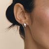 Hyeres-lor Champagne Full Moon Silver (W) Point One-touch Earrings S HL2E33200_3