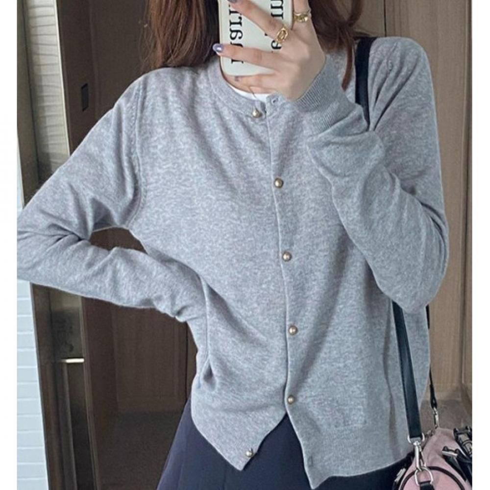 Rellawear Women Bedon Slim Knit Cardigan 4color Qwe24917