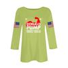 Women's Casual Fashionable Sexy Comfortable Neck Three-Quarter Sleeve Top