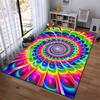 Colorful Rainbow Mandala Design Carpet for Living Room Decor Suitable for use as an anti-slip for living room bedroom sofas