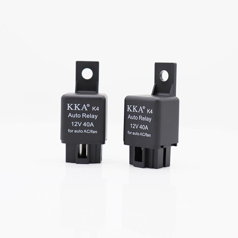

4-контактное автомобильное реле с вставкой Водонепроницаемое автомобильное реле 12 В 24 В 40А Медный терминал Автоматическое электронное реле Воздух