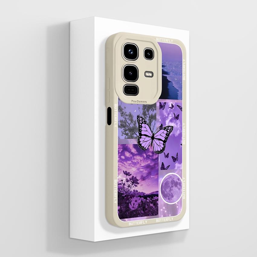 For Infinix Note 50x 50s 50 Pro Plus GT 10 30 Pro 5G Phone Cases Cute Cat Patterns Screen Protector Liquid Silicone Anti Slip Shell For Infinix Casing