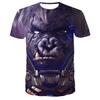 T-shirt da uomo Monkey Gorilla Maglietta a maniche corte con stampa digitale 3D T-shirt estive da uomo
