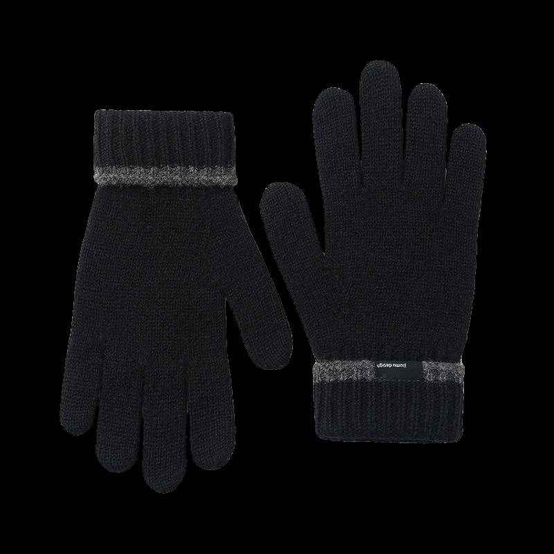 JIUMU Men's Wool Knit Winter Gloves