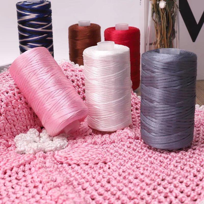Flat Fancy Yarn Multi-color Yarn for Hand Crocheting Hat Bag Toy Shoes Diy Handknitting Yarn Spun Yarn for Blanket Knitting 100g