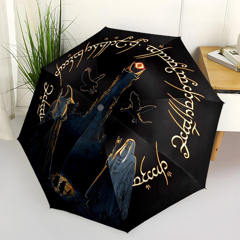 1pc Lord of the Rings: Tower of Orthanc Umbrella with Plastic Handle,Suitable for All Seasons Travel Outdoor Multi-functional UmbrellaDCS199