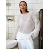 Women Oversized Sweater Summer Autumn Casual Fashion Loose Women Pullovers Chic White Jumper Sueter Women Pull Femme