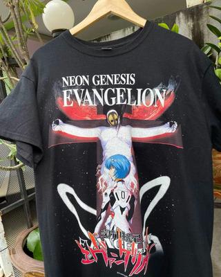 Neon Genesis Evangelion Anime Rare Design Black T Shirt Men Women S-5XL Unisex T-Shirt