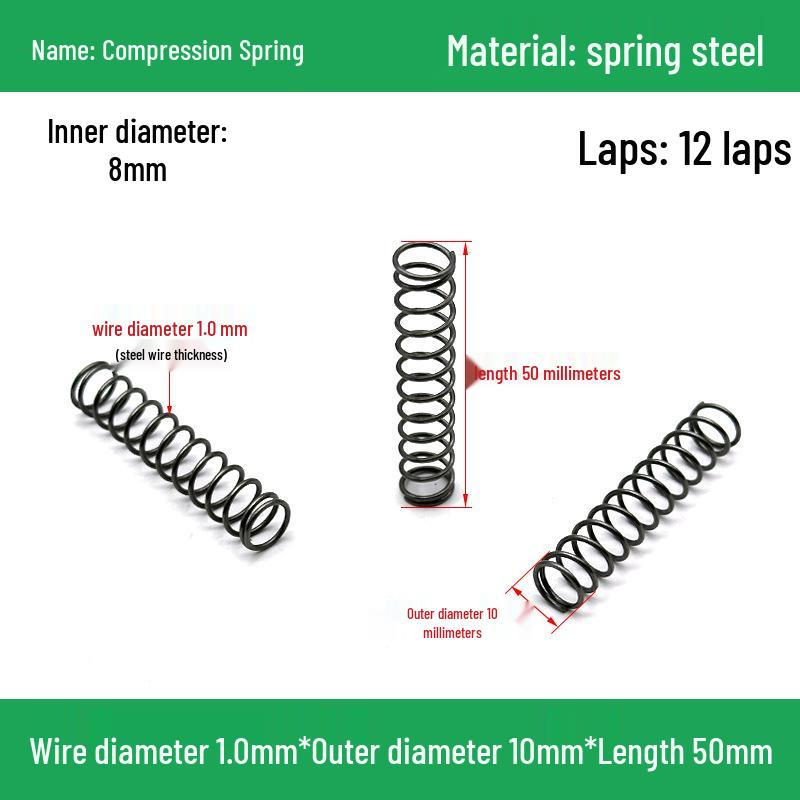 Heavy Duty Y-Type Compression Spring Shock Absorber, 1.0mm Wire Diameter, Outer Diameter 5-20mm.