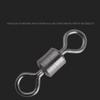 50pcs Durable Rolling Heavy Duty Barrel Ball Bearing Connector Swivel Solid Ring Fishing Tool