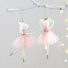 Mesh Xmas Tree Pendant Doll Girl Hanging Pendant Christmas Tree Decor  Wall Hanging