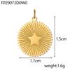 CARLIDANA Gold Plated Jewelry Laser Engraved Logo Tags Pendant Jewellery Oval Stainless Steel DIY Name Round Coin Disc Charm