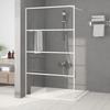 VidaXL Shower Wall Screen Partition Shower Cabin Bathroom Interior Splash Resistance White 115x195 Cm 152143
