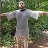 Foe Of Sword Haubergeon - Medieval Functional Historical Replica Chain Mail Armor Lang skjorte | Middels Stor