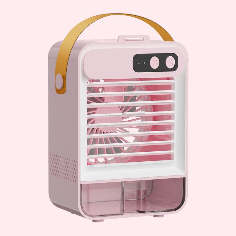 Portable Strong Wind Desktop Cooling Fan with Spray for Dormitory and Bedroom