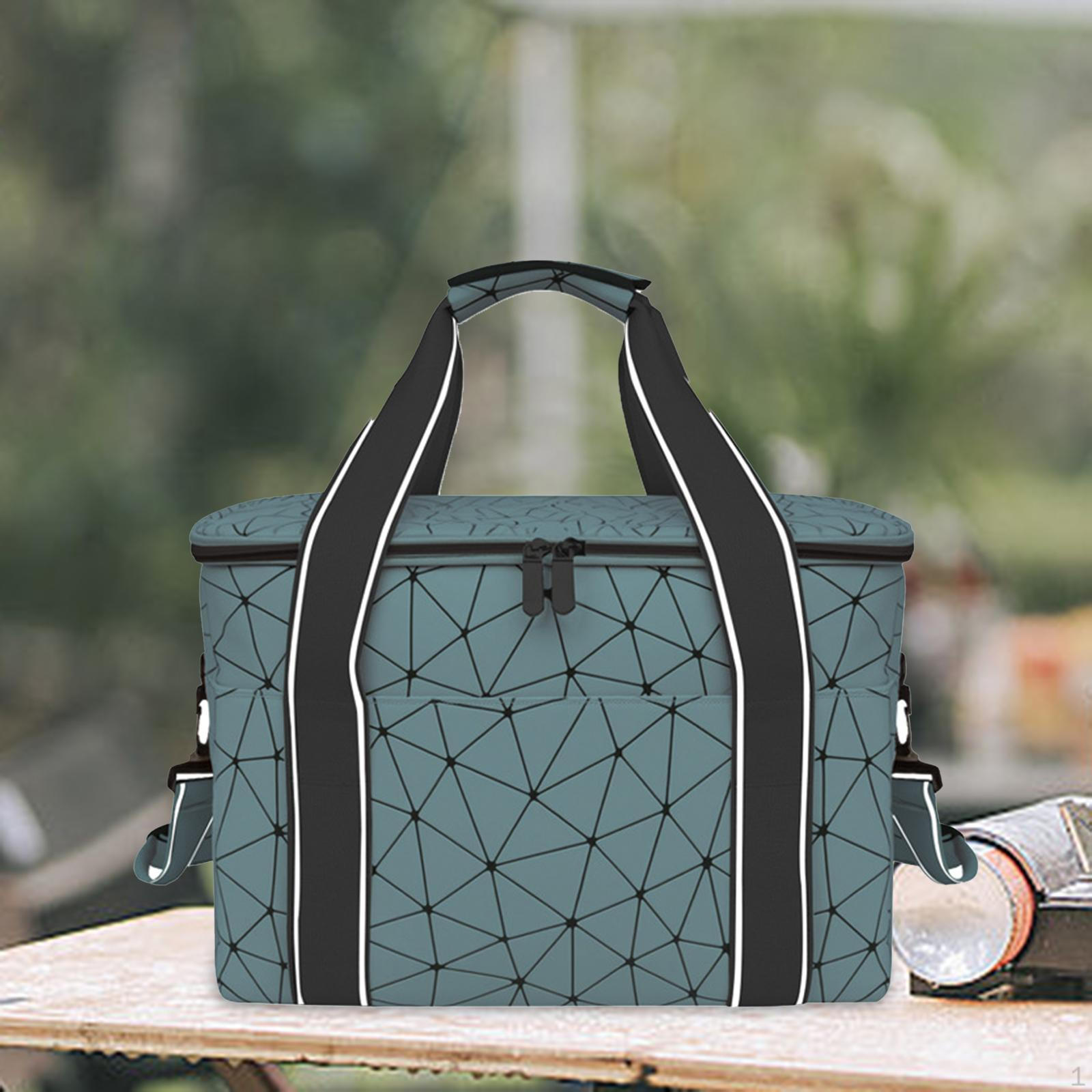 

Изолированная сумка для ланча Большая коробка Взрослые Сохраняет напитки холодными Многоразовая сумка-тоут Охлаждение для бизнеса зелёный