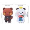 Bubu and Dudu Panda Bear Figure Doll Wedding Figurine Kawaii Action Toy Collection Ornaments for Fans Girls Children Gift