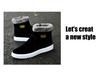 Herren Koreanischer Stil Fleecegefütterte High-Top Schneestiefel