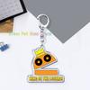 Funny Horrible Game R.E.P.O Keyrings for Accessories Bag Key Chain Ring Jewelry Fans Gifts Horror Keychain Llaveros