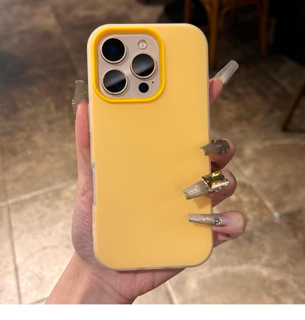 Luxusní Průhledný 2 v 1 Kryt na Telefon Barvy Bonbónů Pro iPhone 11 12 13 14 15 16 Pro Max Čirý Nárazník Zadní Kryt