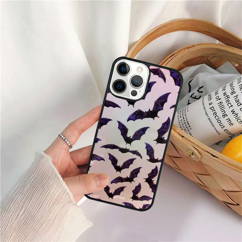 Goth Vampire Bat Gothic Celular Mobile Smartphone Cases For iPhone 17 Air 16e 15 14 12 13 11 Pro MAX Plus Fundas