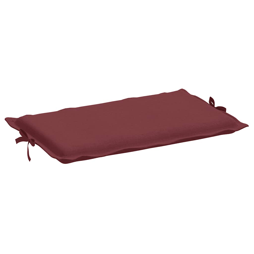 Sun Lounger Cushion Melange Wine Red 186x58x4 Cm Fabric