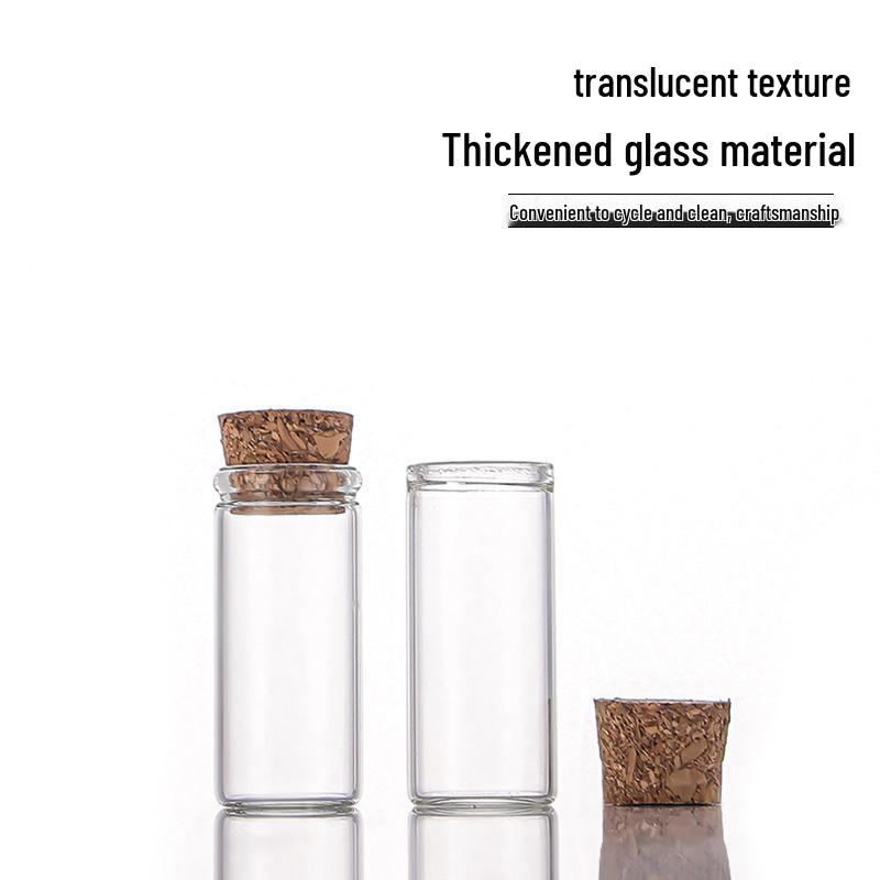 Cork-Sealed 16mm Glass Test Tube Bottle for Agarwood and Miniature Landscapes