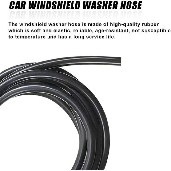 ZIMISI 13PCS Car Windshield Washer Hose Kit, Includes 12 Hose Connectors and 1 4M Washer Fluid Hose, Windshield Repair Kit, Universal Accessories for