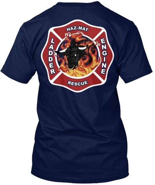 

Firefighter Ladder Haz-mat Engine Tee T shirt Made in the USA Size S to 5XL L