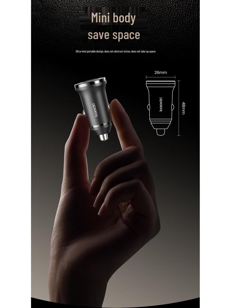 Tuqi Dual USB Car Charger 30W - Fast Charging 20W Converter for Cigarette Lighter Port