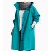 Women's Fashion Casual Solid Color Print Autumn Winter Long Sleeve Hooded Jackets & Coats