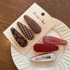 Autumn Korean Floral Cloth Hairpins Women Girls Hair Clips Pins Barrettes Accessories Hairclip Hairgrips Headdress Headwear