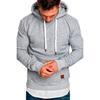 Men's and Women's Plus Size Autumn/Winter Solid Color Casual Hoodie Set