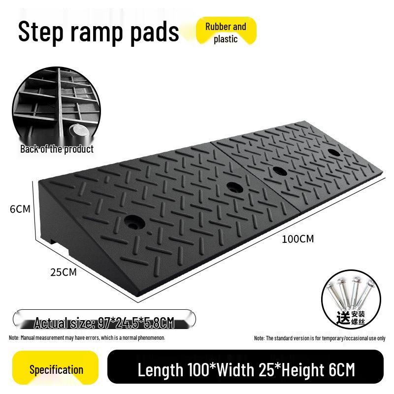 Rubber Curb Ramp for Cars and Household Steps