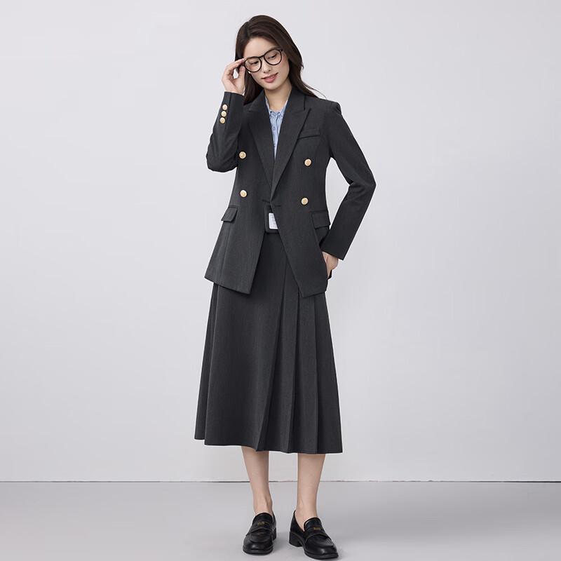 Women's College Style Blazer & Skirt Set