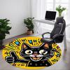 1pc Cat Party Office Round Area Rug, Under Office Chairs Bedroom Living Room Home Decor, Room Deco
