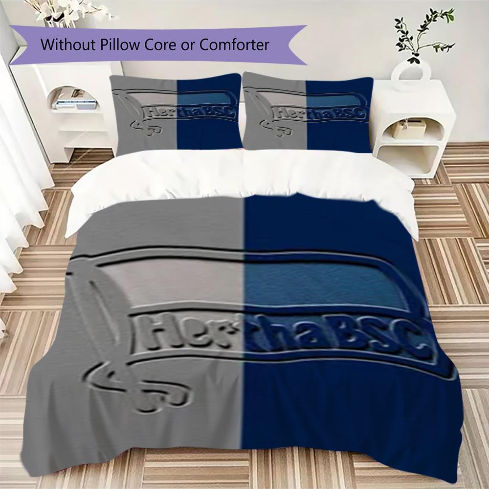 Set Copripiumino Trapuntato con Motivo Hertha BSC Copripiumino Federa Decorazione per la Casa Regalo di Compleanno (1 * copripiumino + 2 * federe senza imbottitura)39