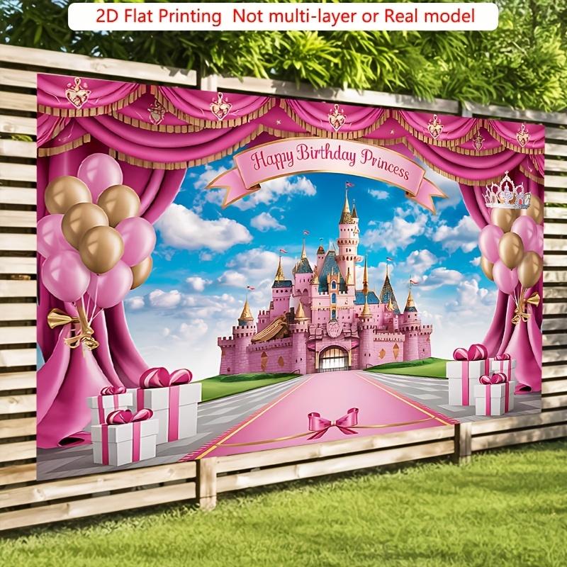 2D Flat Banner 1PC Flat Banner 2D, 1 piece - beautiful birthday celebration background decoration, home wall art