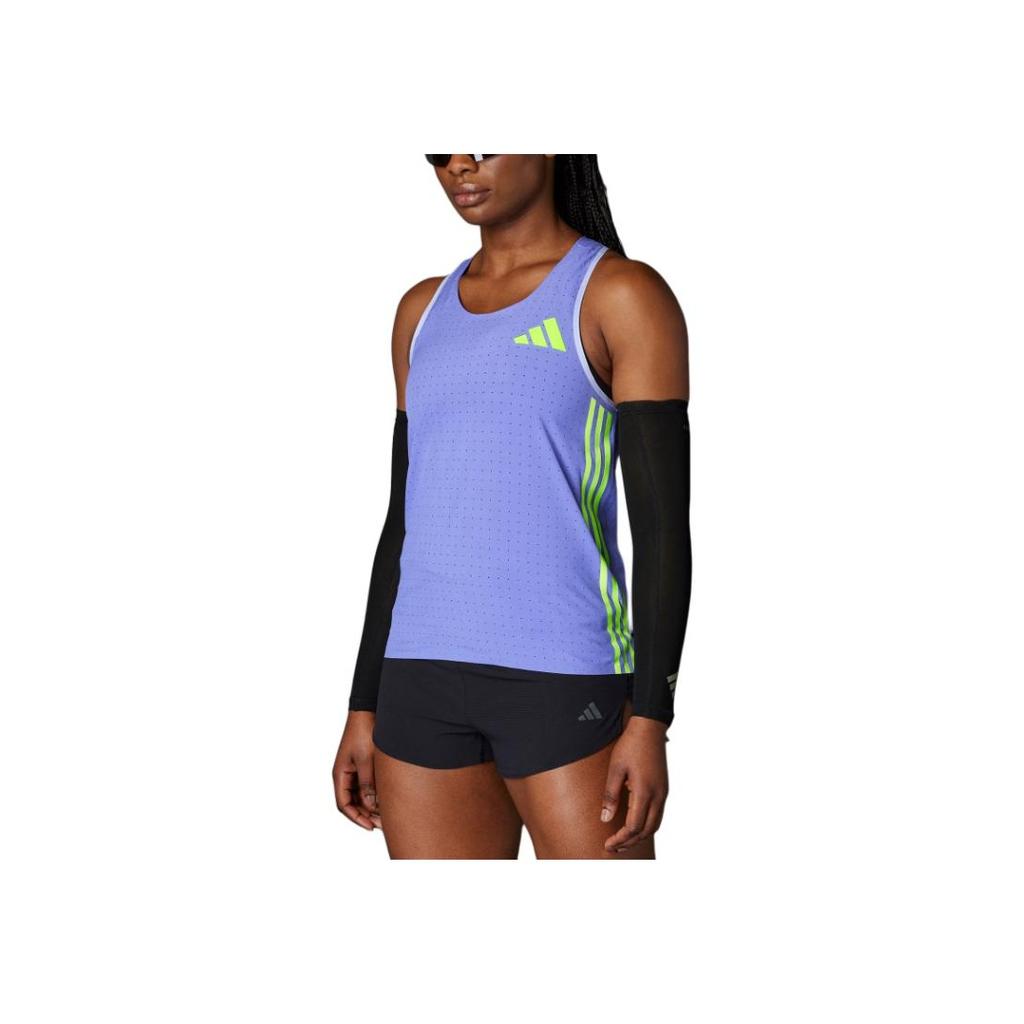 Adidas Adizero Running Tank Top Soft Comfortable Breathable Sports Vest Women tops Blue IT4561