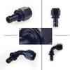 Uuiversal Aluminum AN6 AN8 AN10 Oil Fuel Fitting Oil Fuel Push On Hose 0 90 45 180 Degree Rubber Tube Hose End