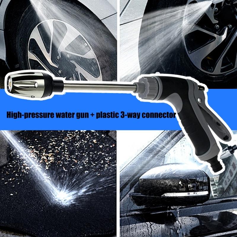 Strong Car Cleaning Water Tool 3 Nozzles Adjustable Sprays Car Wash Sprays for Vehicles Gardening High Pressure Washer