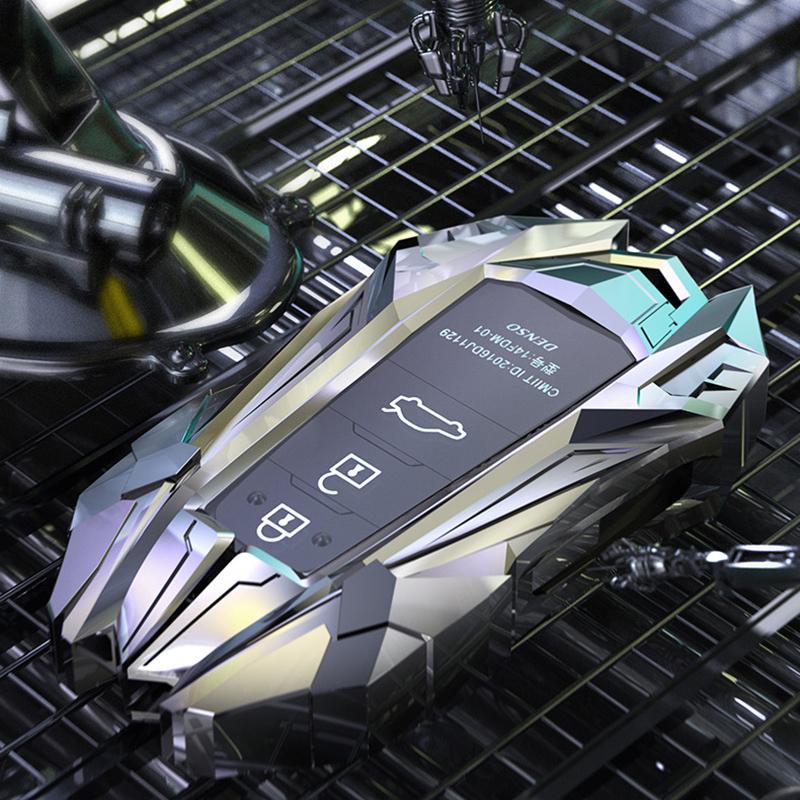 1 Pcs Zinc Alloy Car Key Cover Case Accessories Keychain Covers Protect For Toyota Prius Camry Corolla C-HR CHR RAV4 Prado 2018