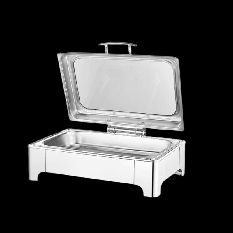 Commercial Heated Food Warmer with Transparent Lid