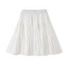 Plus Size Women's Summer Short Pleated Skirt High-Waisted A-Line Tiered Casual Design-forward Slimming All-match Versatile Skirt