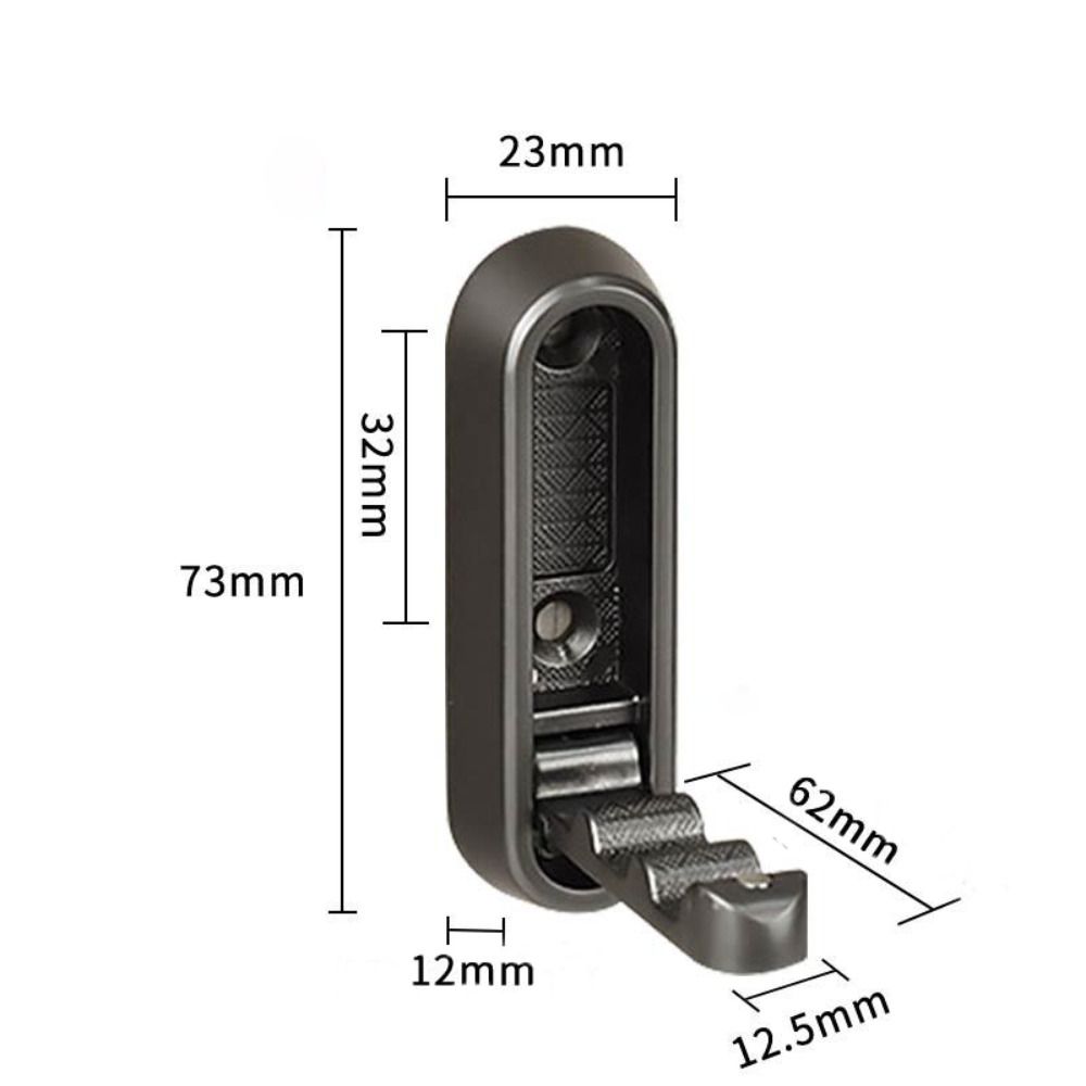 Zinc Alloy Folding Wall Hook Wall Mounted Durable Foldable Coat Hooks Easy to Install Heavy Duty Fold Up Hooks