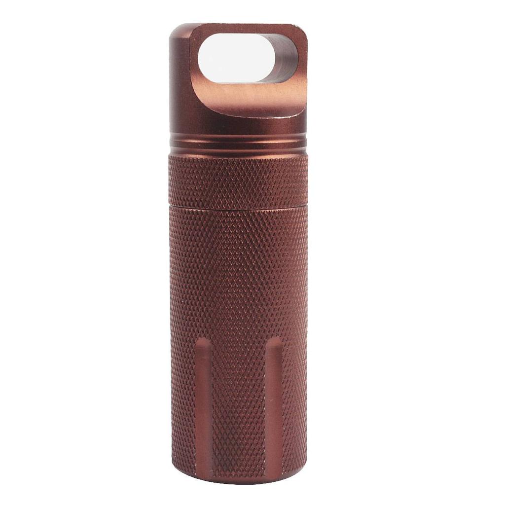 1 Piece Outdoor Aluminum Alloy Waterproof Can Sealed Storage Box Portable Medicine Bottle Outdoor Emergency Product Storage Box