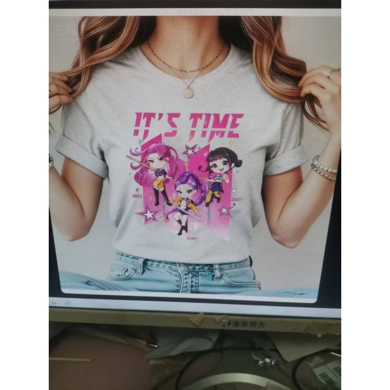 2025 Neue Heiße Mode Lässiges Kinder T-Shirt KPop Dämonenjäger T-Shirt Kleidung Cooles Mädchen Tee Top Lustiges Geschenk für Fans