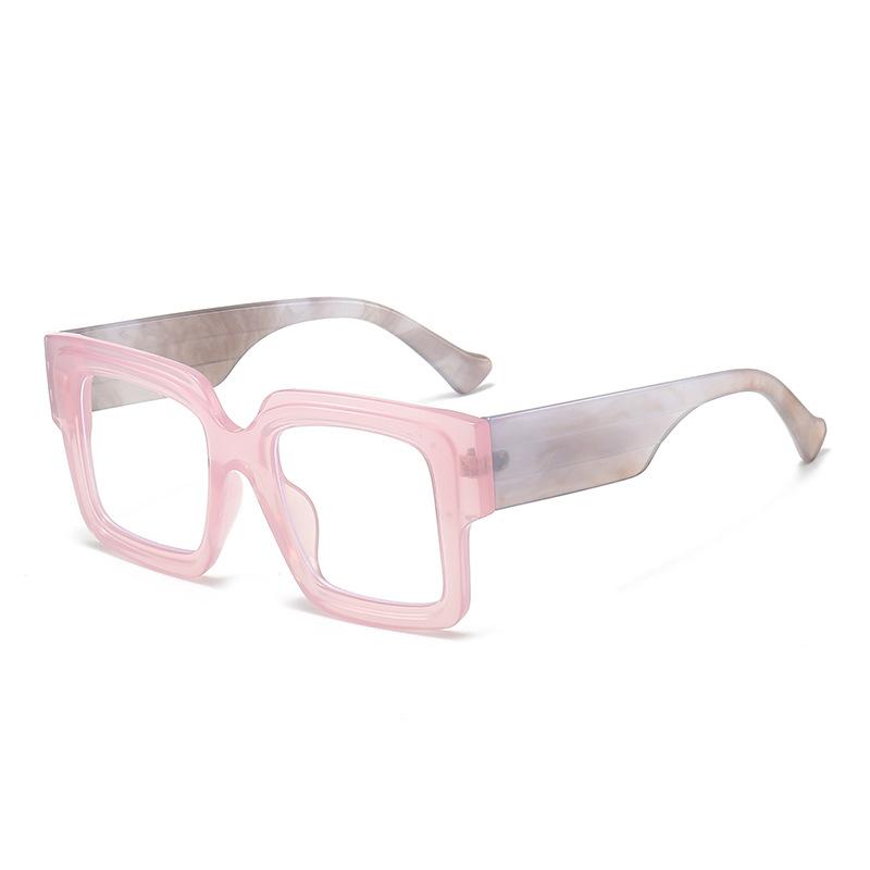 New Fashionable Blue Light Blocking Glasses Trendy Oversized Square Frame for Men & Women Stylish Clear Lens Eyewear