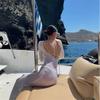 Beach Cover Sunscreen Long Sleeve See Though Women Dress Summer Backless Lady Vacation Robe